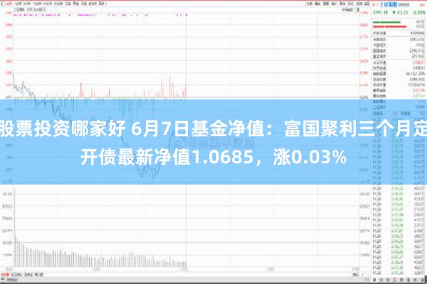 股票投资哪家好 6月7日基金净值：富国聚利三个月定开债最新净值1.0685，涨0.03%