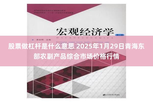 股票做杠杆是什么意思 2025年1月29日青海东部农副产品综合市场价格行情